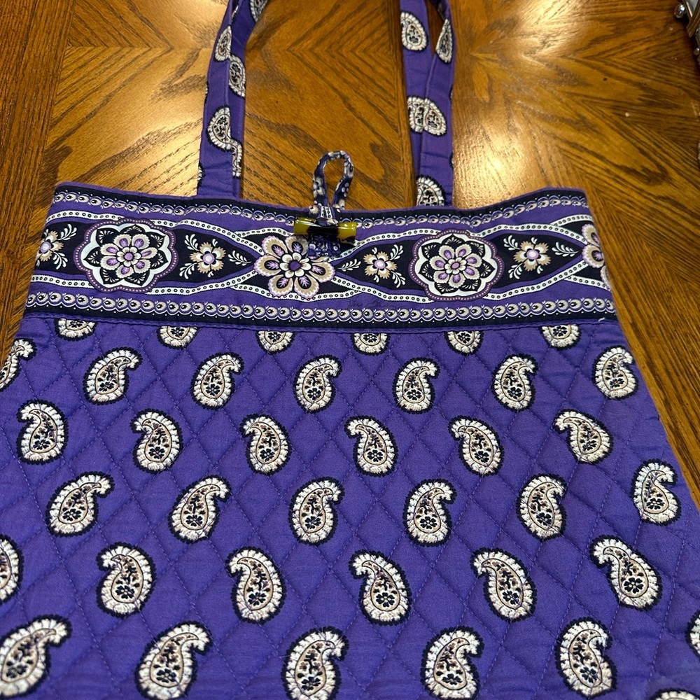 Vera Bradley Purple Paisley Tote Bag
